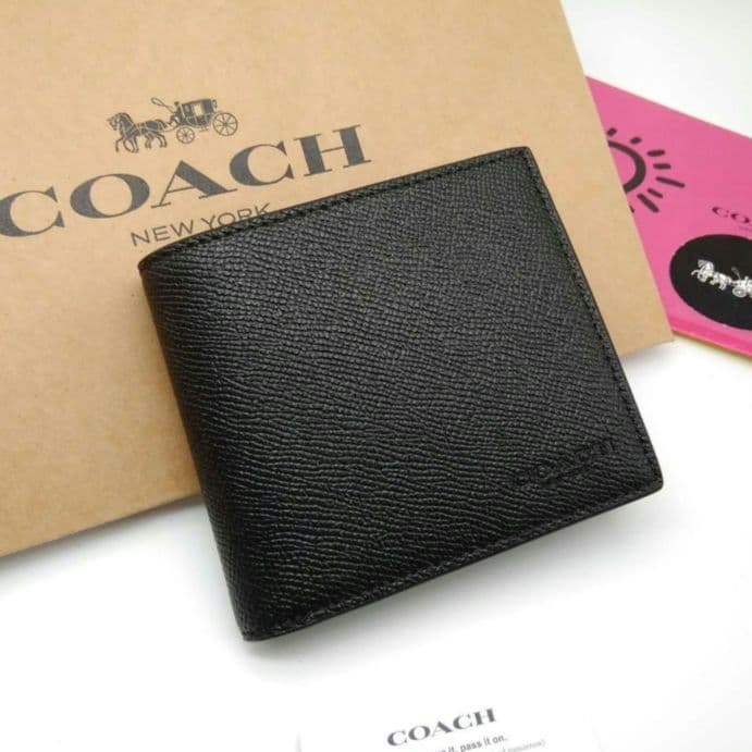新作　新品　COACH　折り財布　メンズ