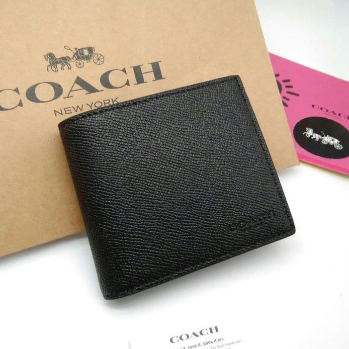 新作　新品　COACH　折り財布　メンズ