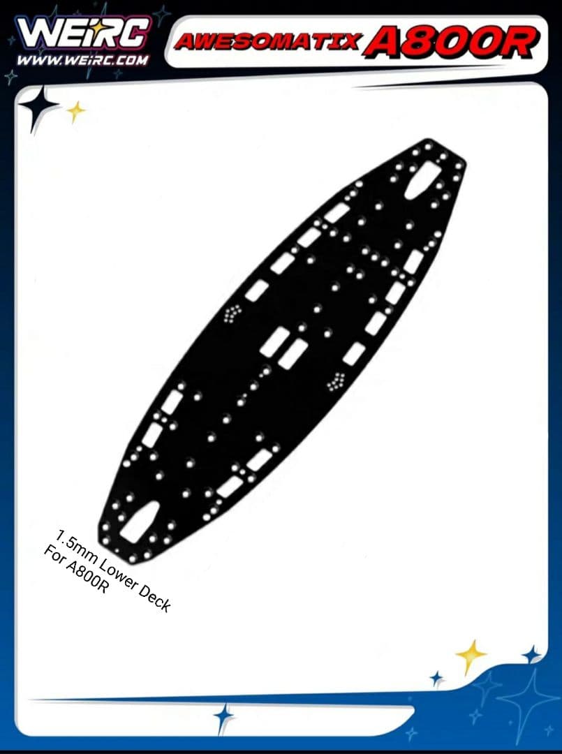 Awesomatix A800R用1.5mmアルミシャーシ+ビスセット