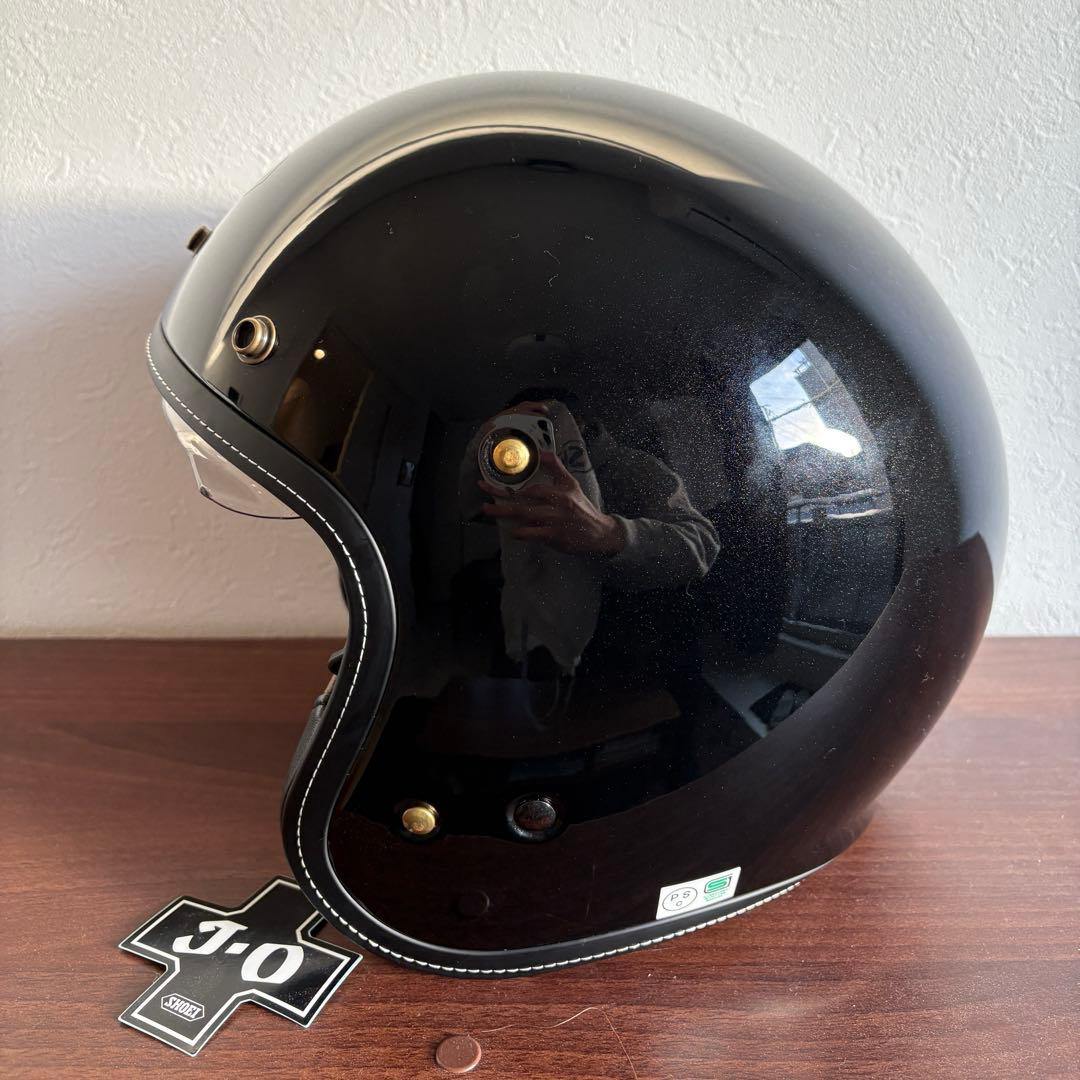 SHOEI J・O+ パールブラック ジェットヘルメット　ガラスコーティング済