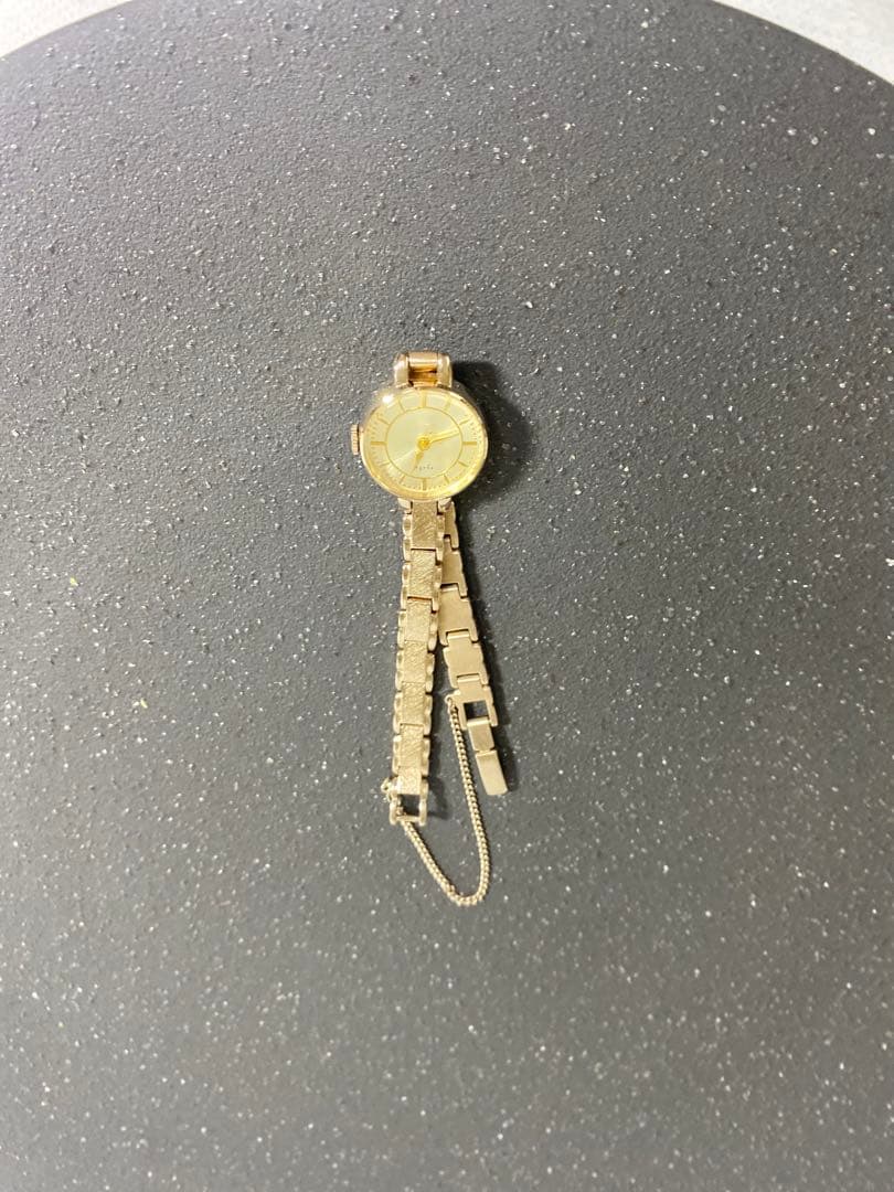 agate ラウンドフェイスウォッチ(箱・保証書付)