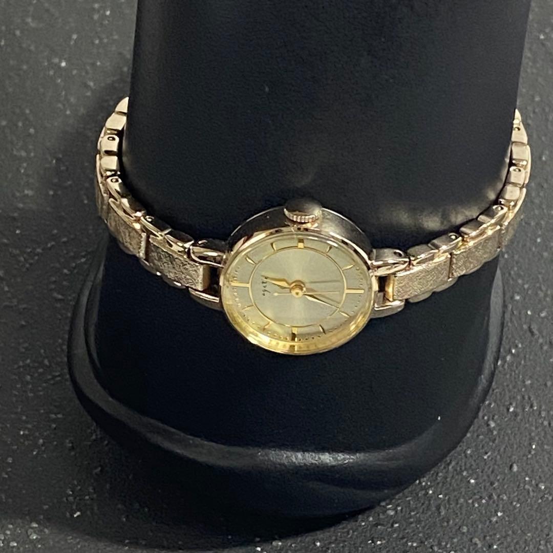 agate ラウンドフェイスウォッチ(箱・保証書付)