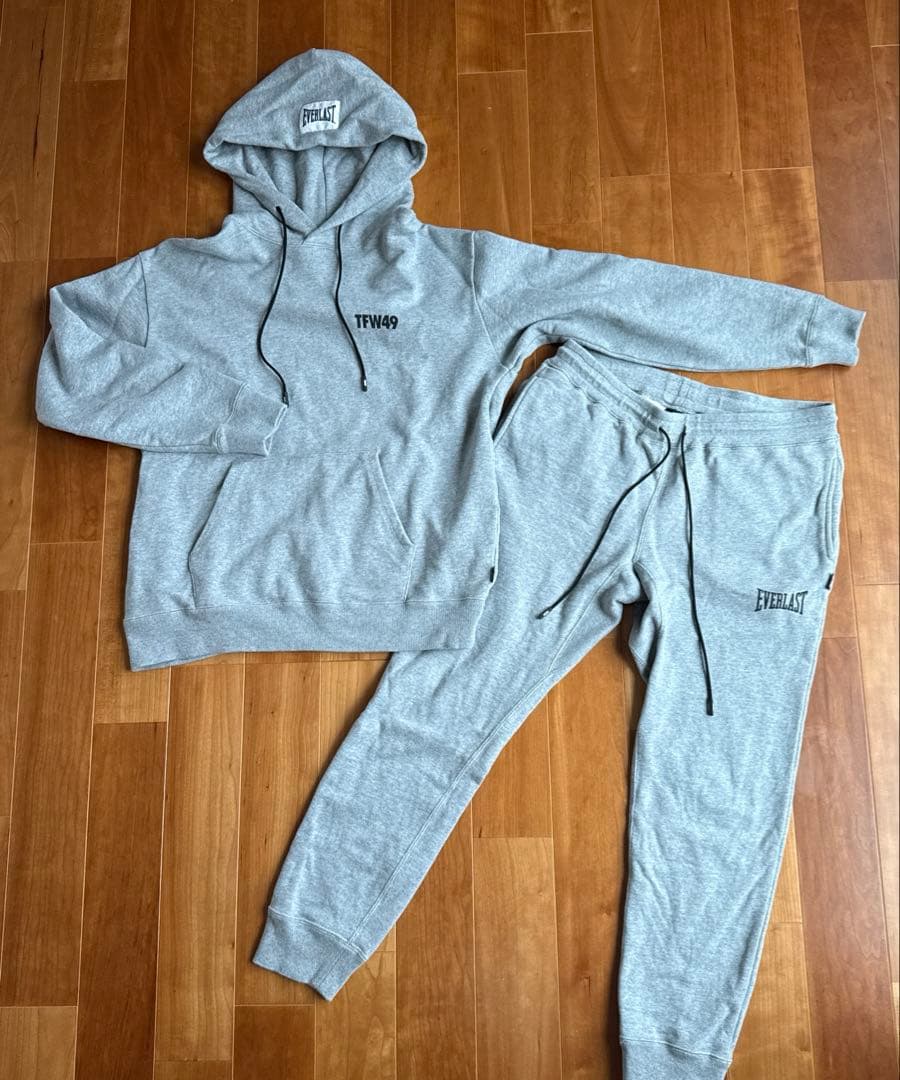 TFW49 ×EVERLASTフーディーパーカー&スウェットパンツセットアップL