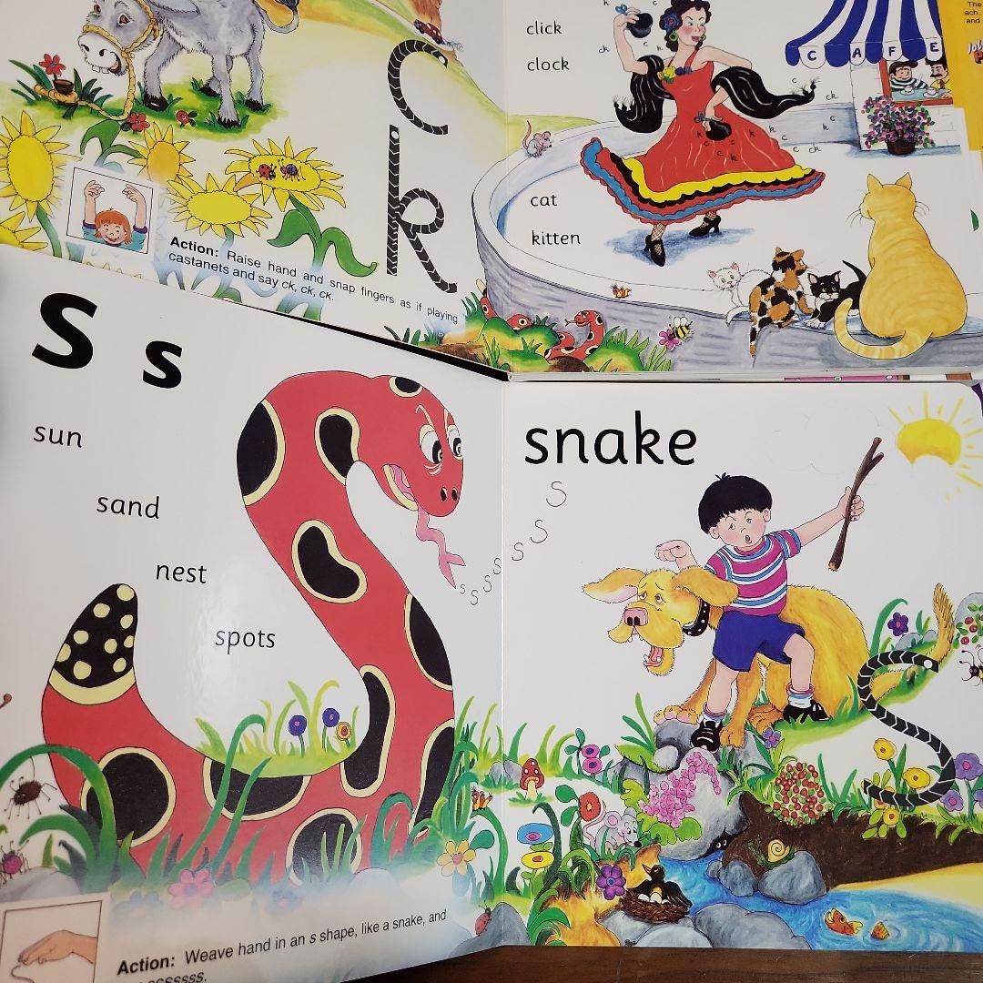 Jolly Phonics Finger Phonics1〜7 絵本　美品7冊