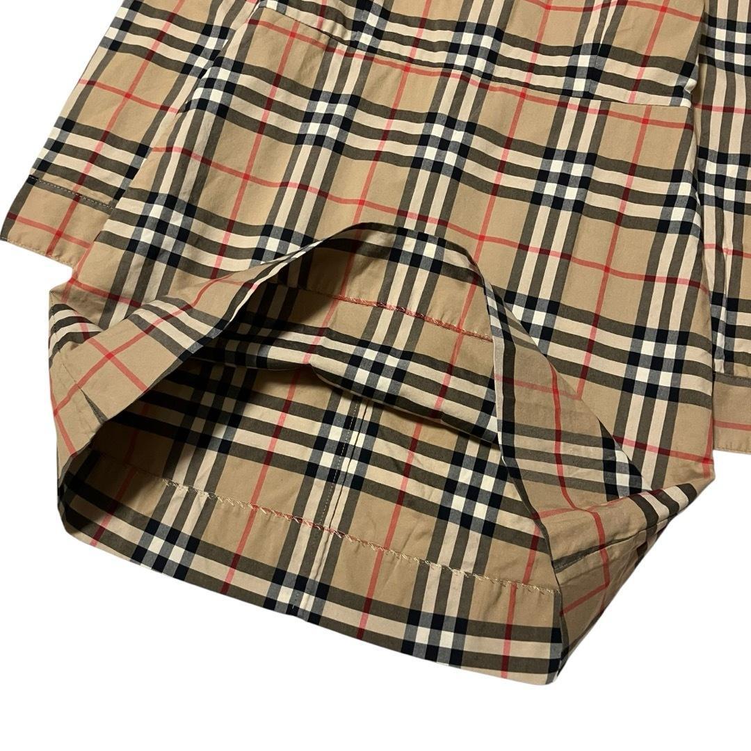 バーバリー　ドレスシャツワンピース　ヴィンテージチェック　パフスリーブ　128
