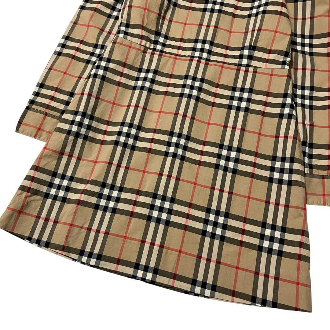 バーバリー　ドレスシャツワンピース　ヴィンテージチェック　パフスリーブ　128