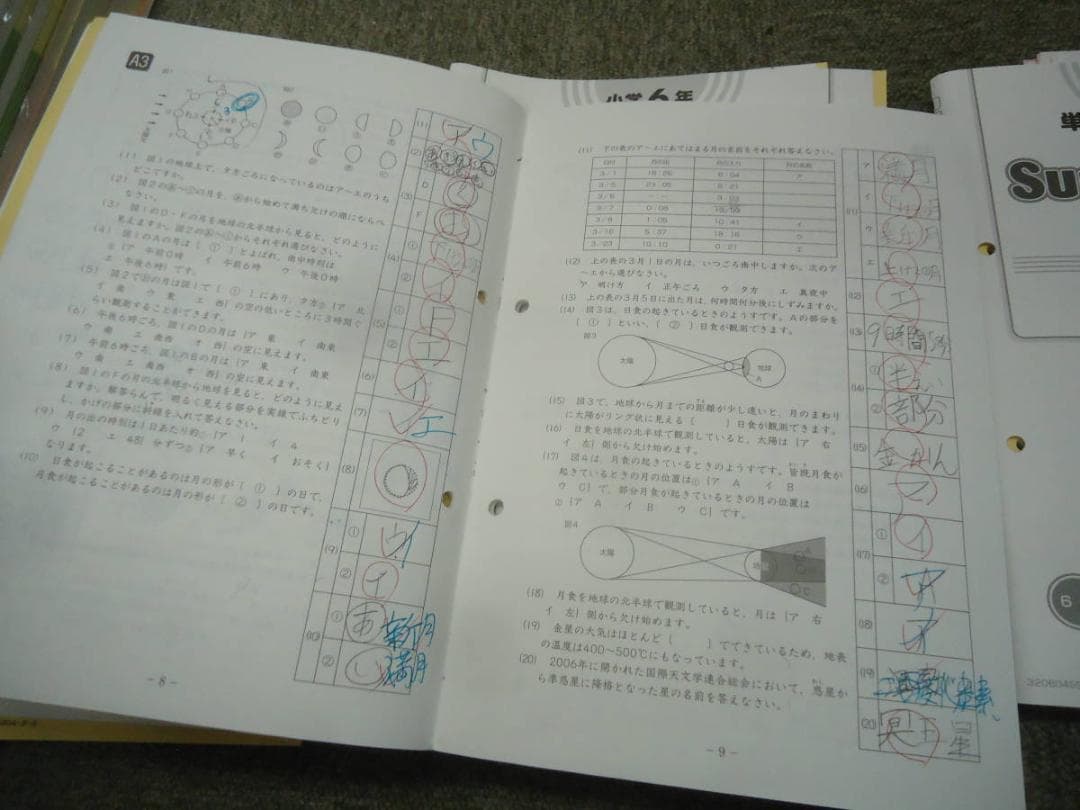 サピックス　理科 知識論理力講座14回/確認テスト13回　2020年度版