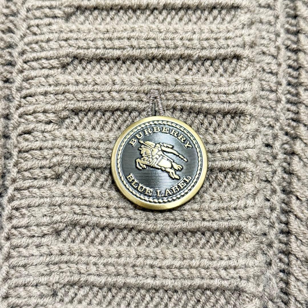 美品❤️BURBERRY BLUE LABEL ニットポンチョ　キャメル　M