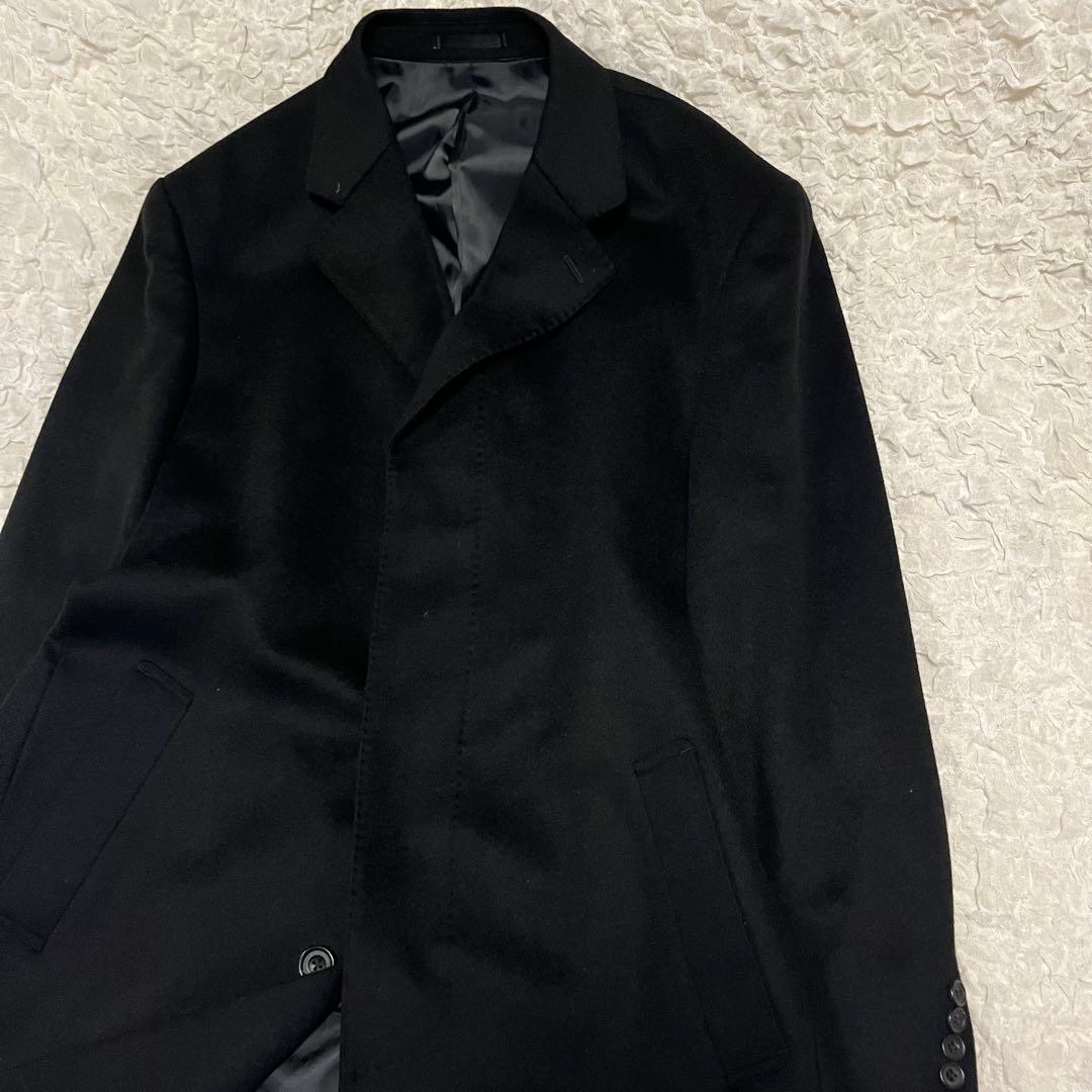 美品【カシミヤ100%】リッケンバッカー チェスターコート ロングコート A7