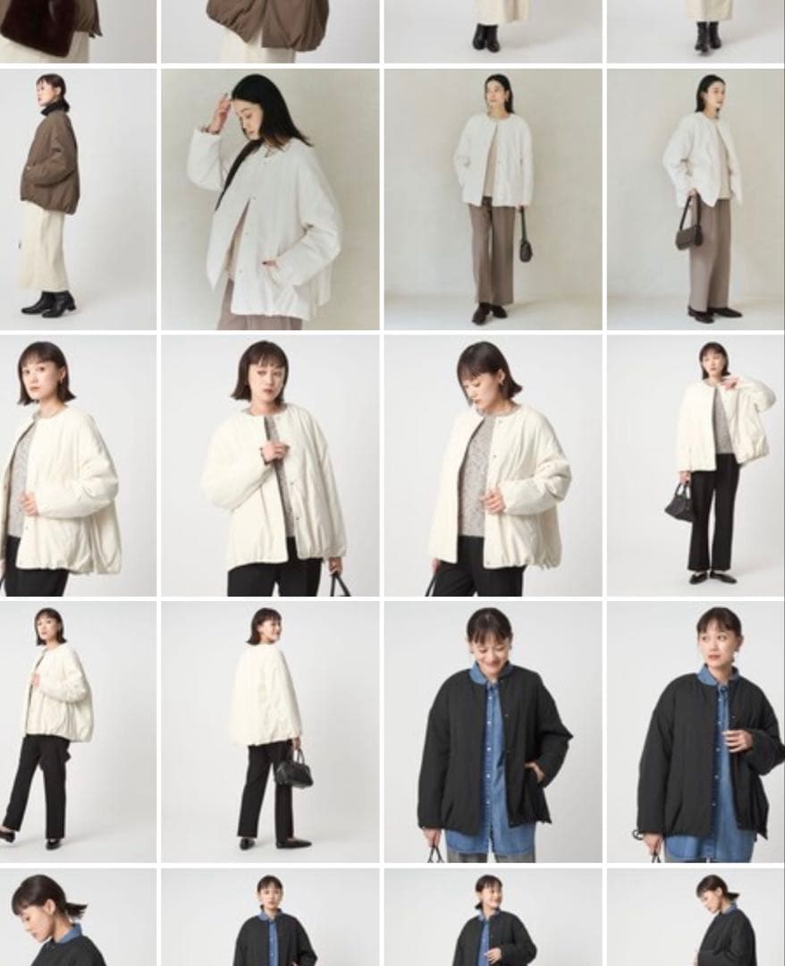 green label relaxing パフィー ノーカラーブルゾン撥水保温性