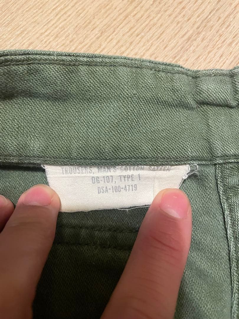 60's US ARMY ベイカーパンツ OG-107 32×29