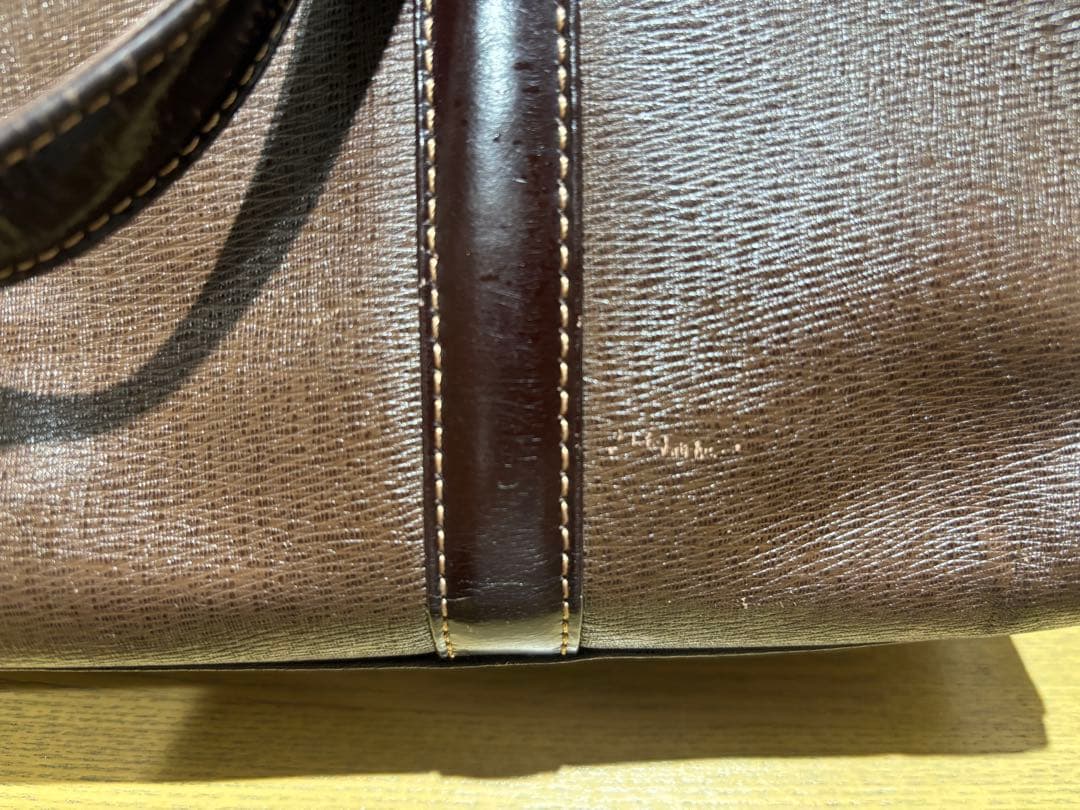 Burberrys バーバリーズ　ブラウンレザー バンドバッグ