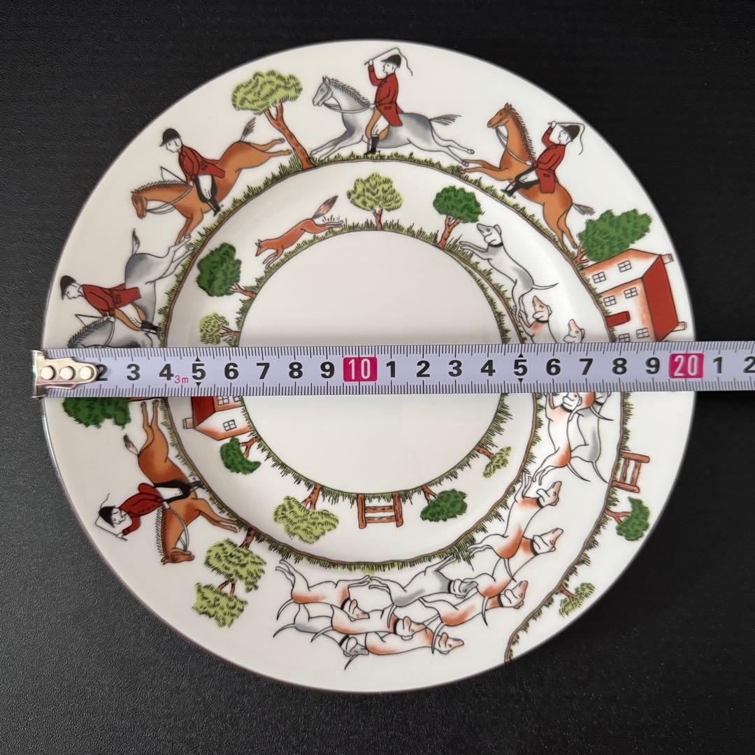 ウエッジウッド ハンティングシーン プレート 2枚セット