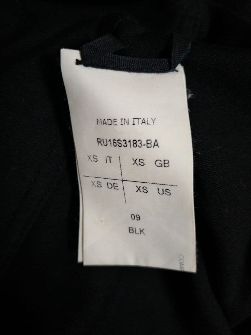 Rick Owens Cyclops ブラックノースリーブ