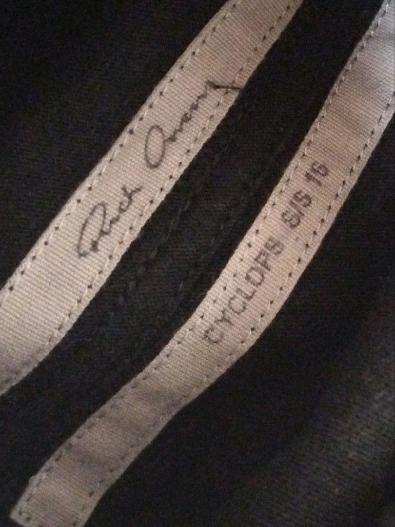 Rick Owens Cyclops ブラックノースリーブ