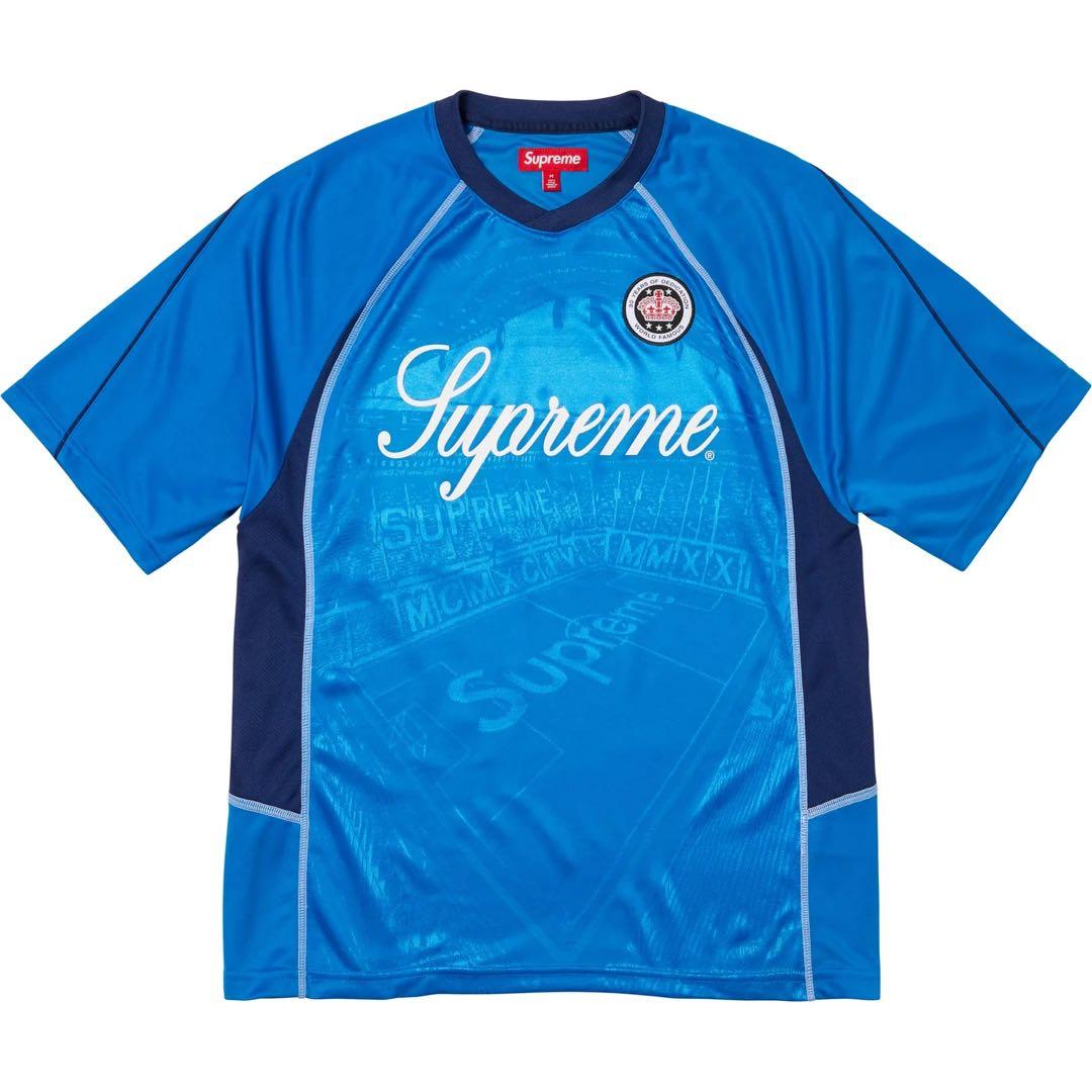 ウェア Supreme Jacquard Soccer Jersey Blue