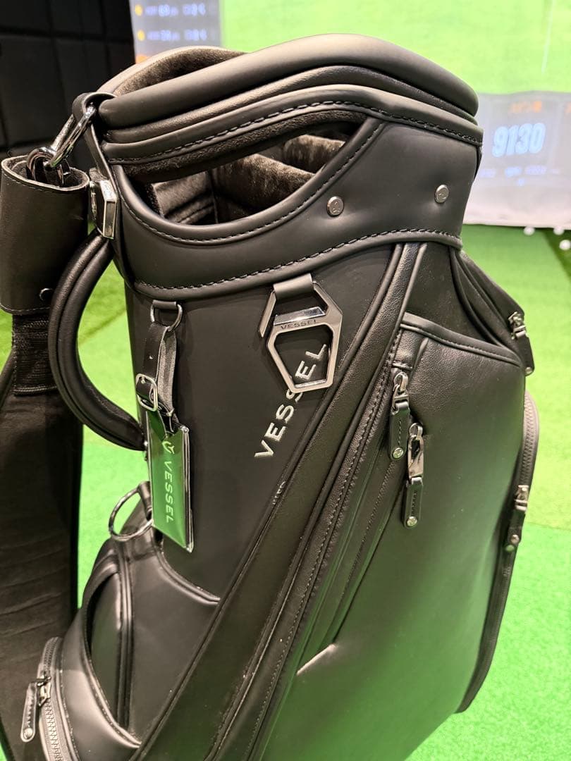 Vessel ブラック キャディバッグ プライムミニ