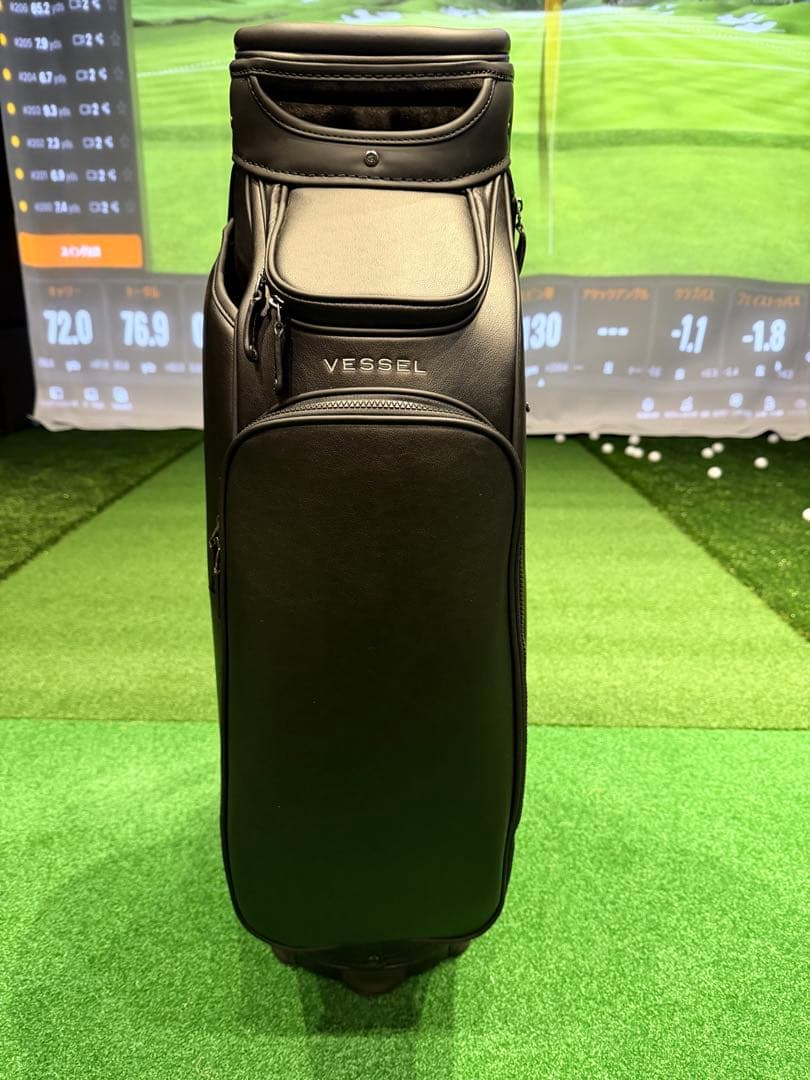 Vessel ブラック キャディバッグ プライムミニ