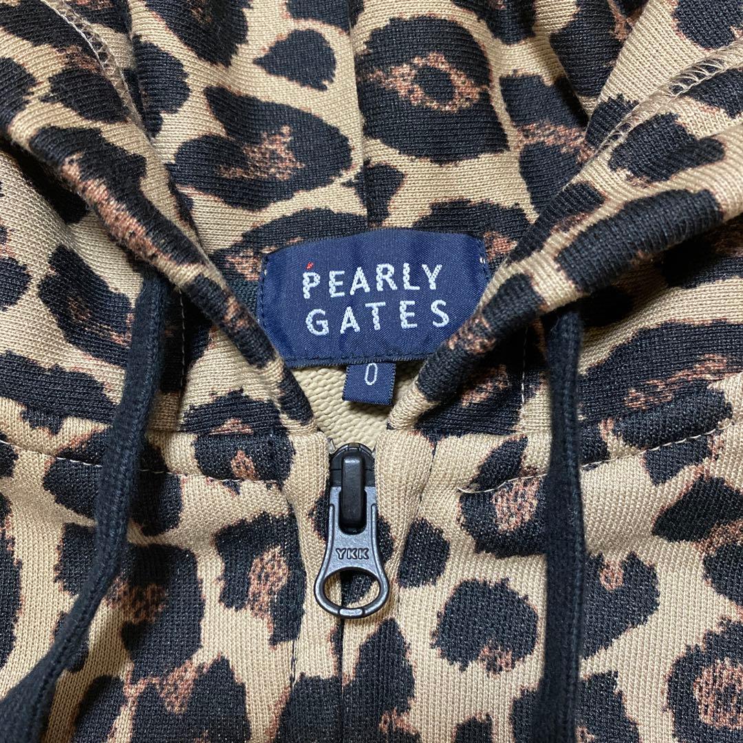 PEARLY GATES レオパード柄パーカー サイズ0