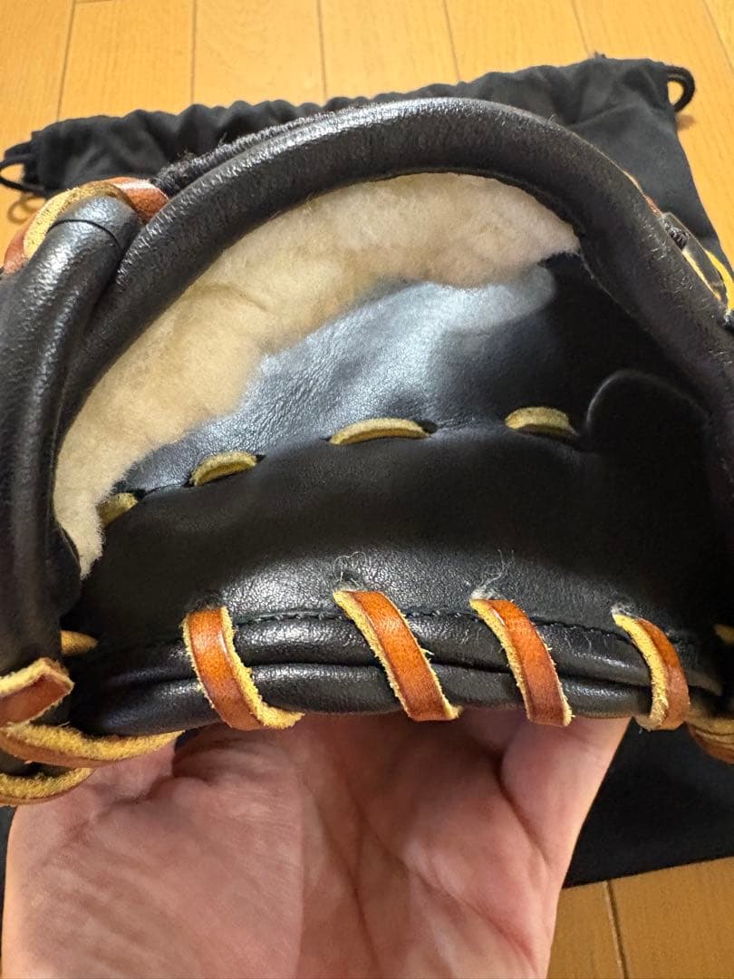 久保田スラッガー軟式内野手用グローブ KSN-L7S 黒 湯揉み型付済 未使用品