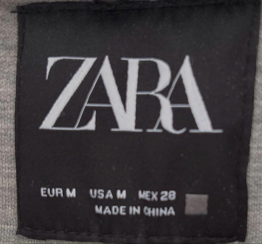 ZARA デタッチャブルフード コントラストコート　M〜L 美品