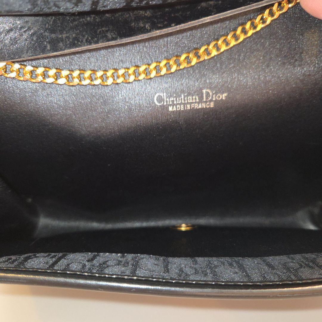 Dior トロッター クラッチバッグ ショルダーバッグ ゴールドチェーン