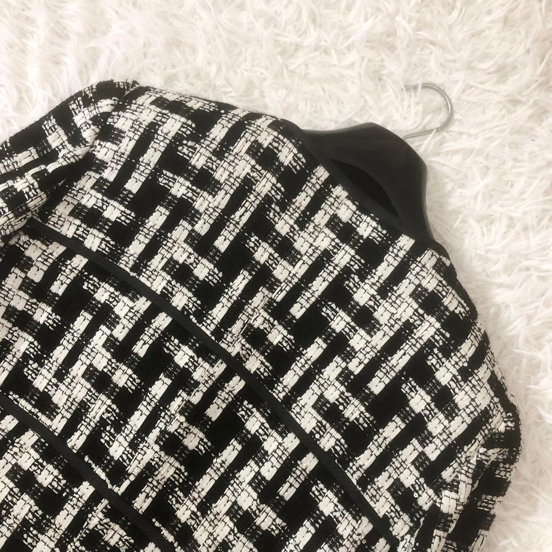 新品未使用 オースチンリード ツイードジャケット ビジュー ペプラム