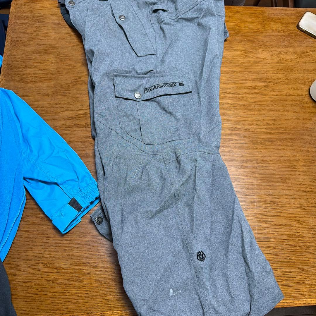 686スノーボードウェア上下セット（インナーセット）メンズS