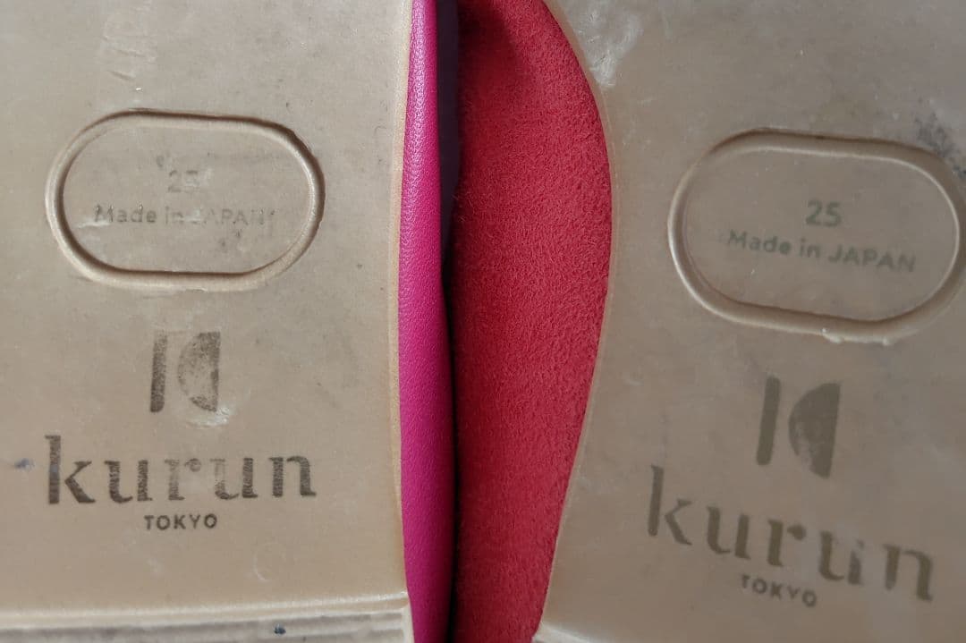 2点セット クルントウキョウ ポインテッドトゥバレエシューズ ピンク オレンジ