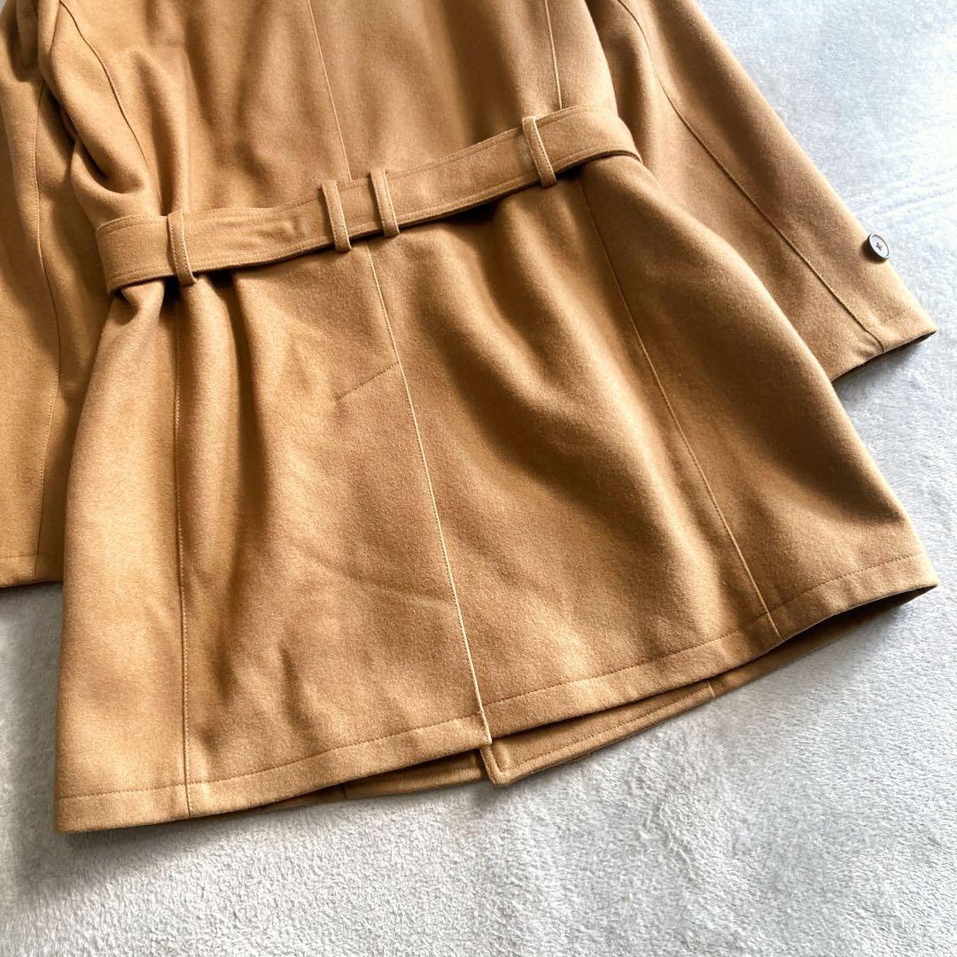 美品 PS Paul Smith トレンチコート ダブル カシミヤ混 キャメル