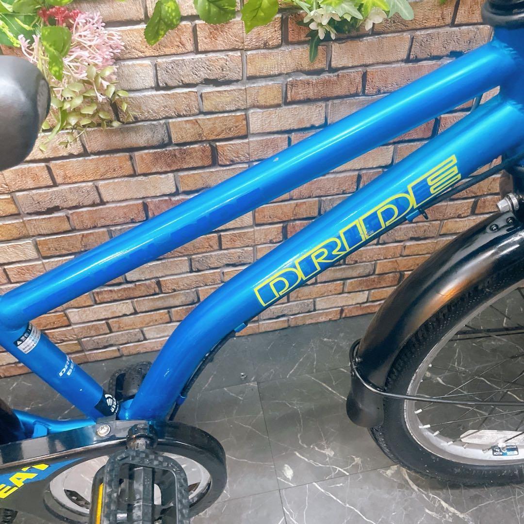 【21】子供用自転車 子供車 DRIDE ブルー 20インチ 外装変速付き