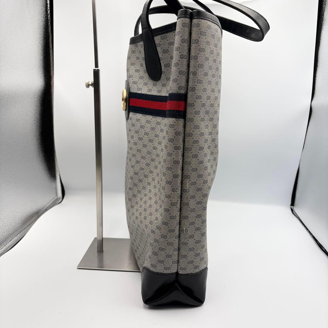 オールドグッチ トートバッグ シェリーライン インターロッキング PVC 本革