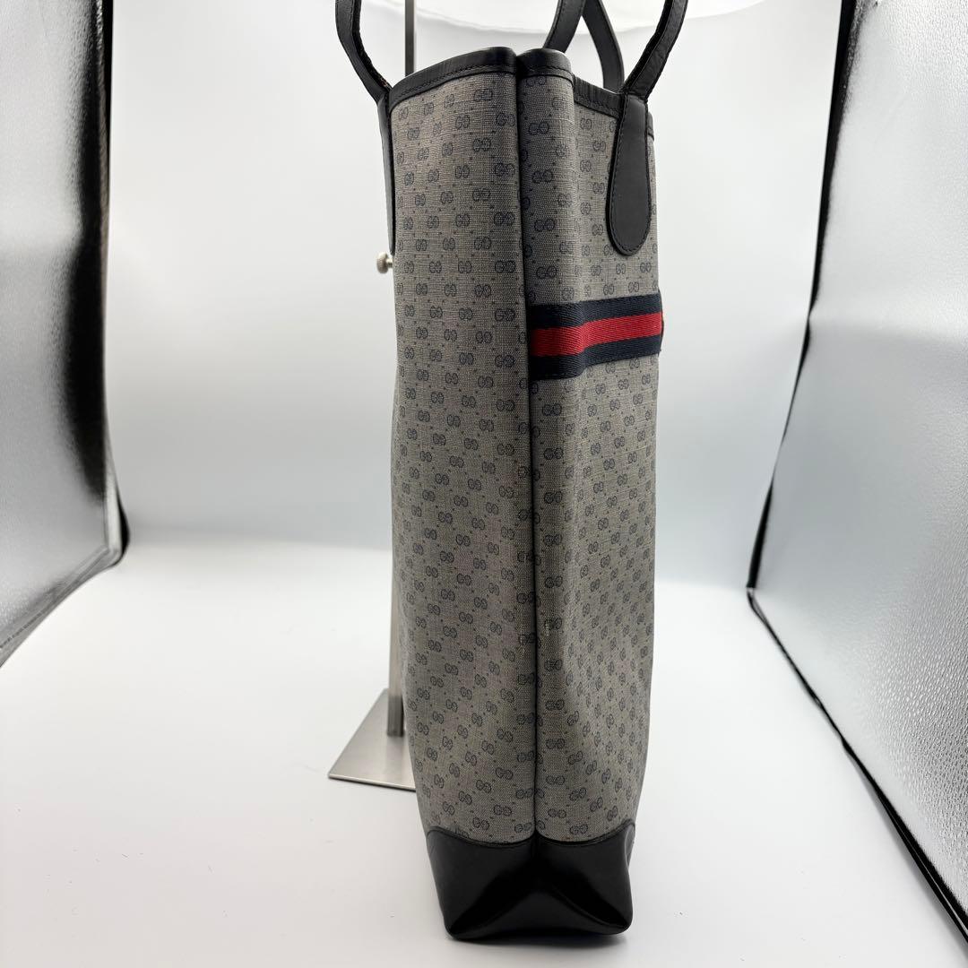 オールドグッチ トートバッグ シェリーライン インターロッキング PVC 本革