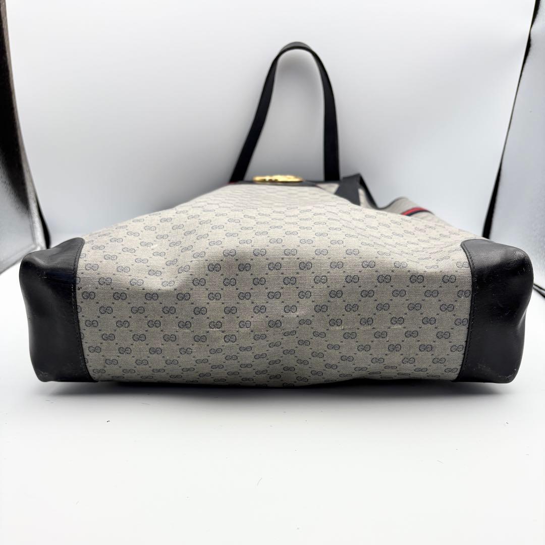 オールドグッチ トートバッグ シェリーライン インターロッキング PVC 本革