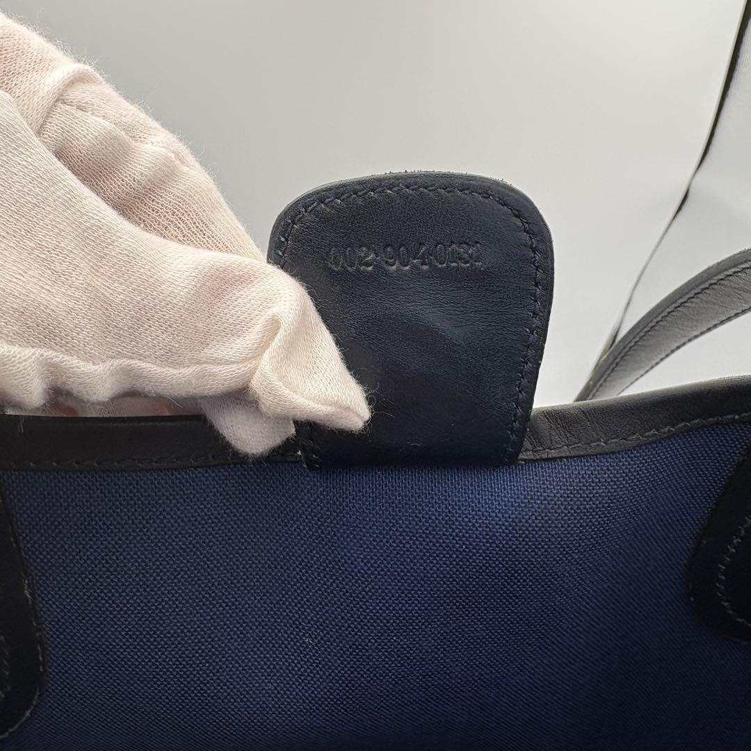 オールドグッチ トートバッグ シェリーライン インターロッキング PVC 本革