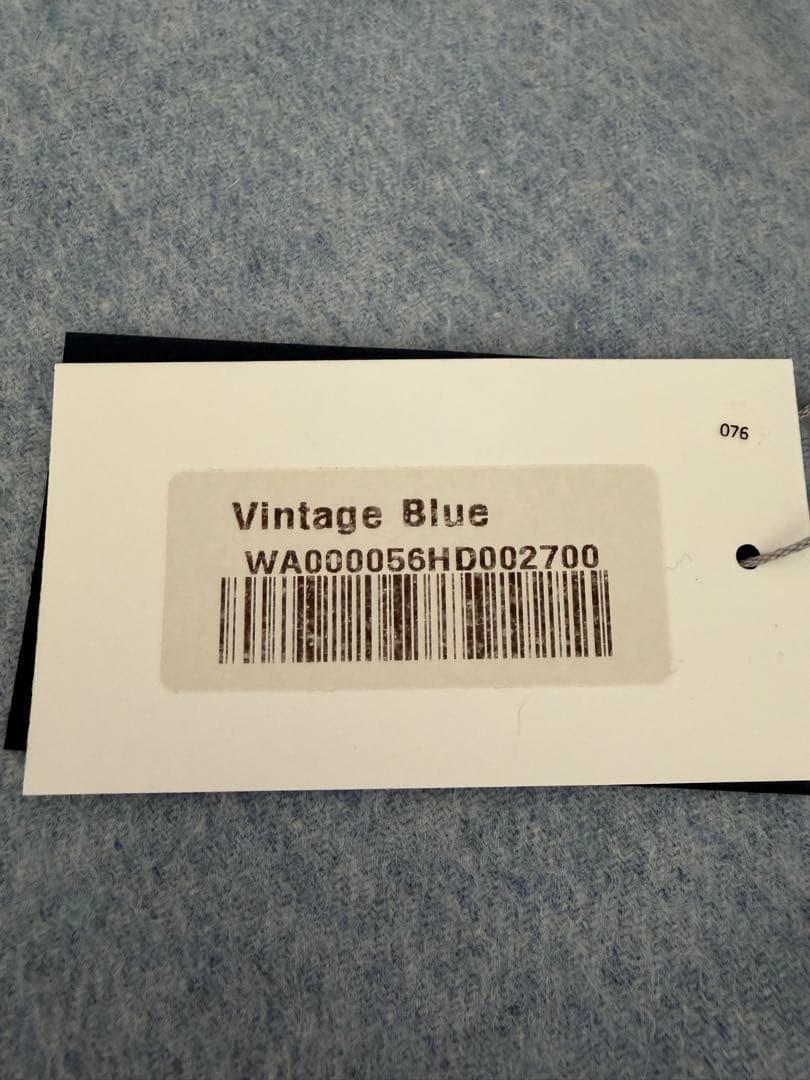 【新品】ジョンストンズ　カシミヤ大判ストール　ビンテージブルー