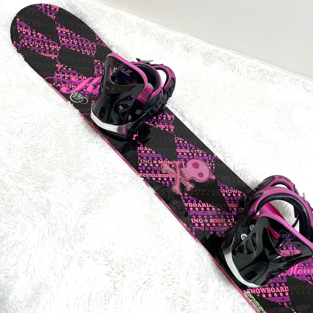 k2 × Stella スノーボードセット レディース 142 ホットワックス済