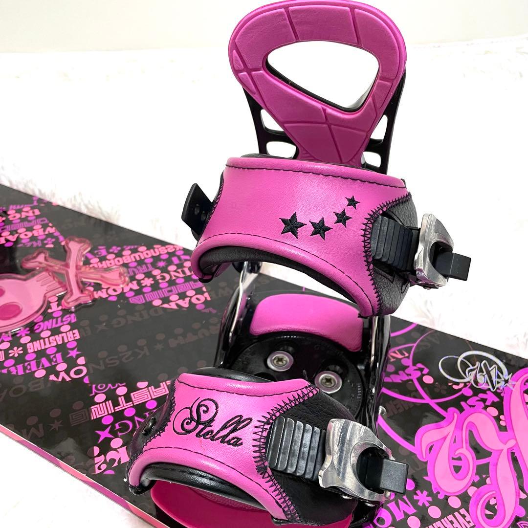 k2 × Stella スノーボードセット レディース 142 ホットワックス済