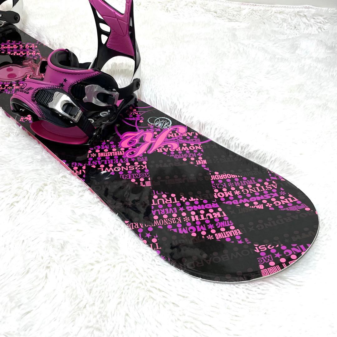 k2 × Stella スノーボードセット レディース 142 ホットワックス済