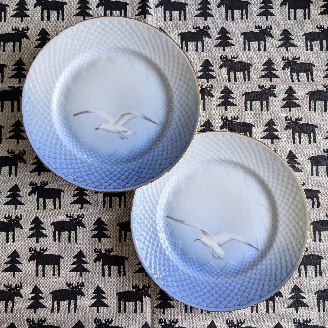 ●2枚set ビングオーグレンダール シーガル プレート22cm ④