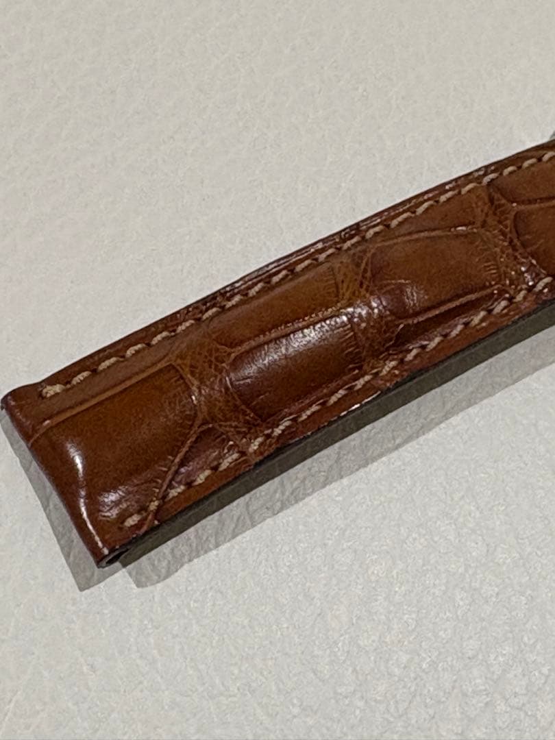 極美品 カール F. ブヘラ 純正 アリゲーター ストラップとDバックル 茶色