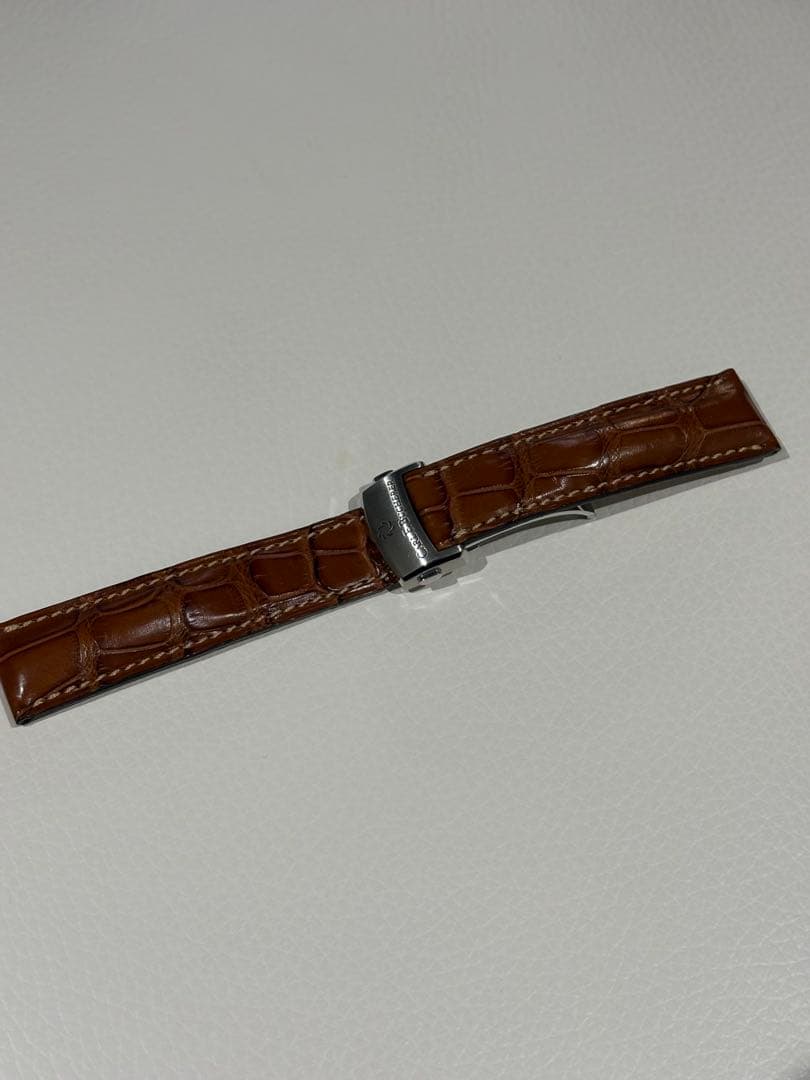 極美品 カール F. ブヘラ 純正 アリゲーター ストラップとDバックル 茶色