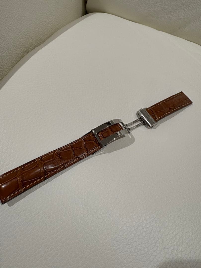 極美品 カール F. ブヘラ 純正 アリゲーター ストラップとDバックル 茶色