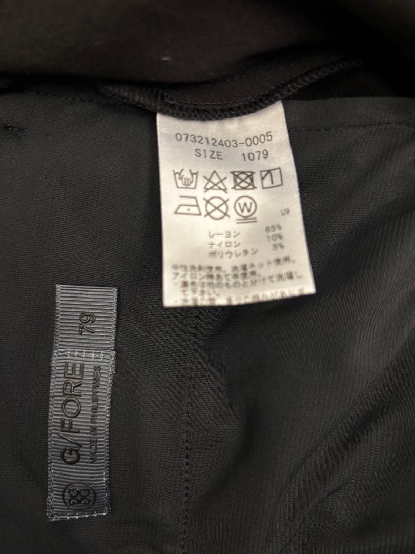 G/FORE ジーフォア　クロップドパンツ 黒 ブラック 79