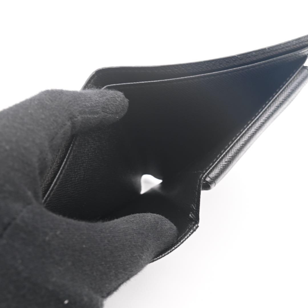 ルイヴィトン マルコ ダミエ グラフィット 二つ折り財布 ブラック グレー