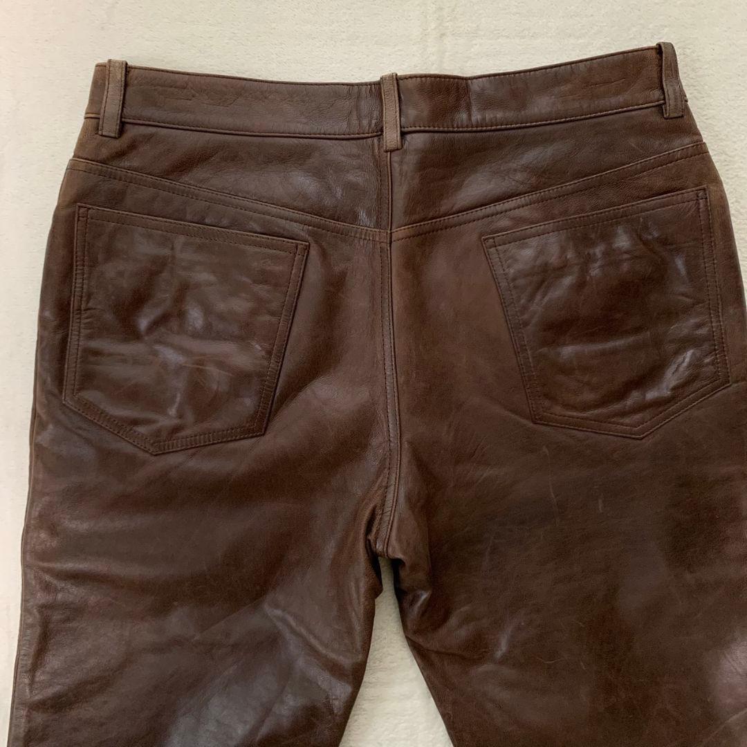 【最高級】ポールスミスコレクション / ゴートスキン レザーパンツ