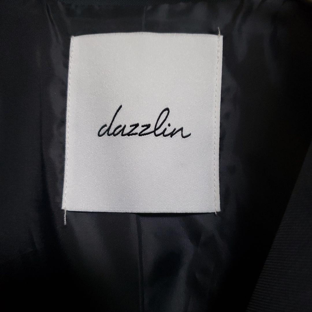 dazzlin ダブルボタンケープテーラードジャケット チャコールグレー