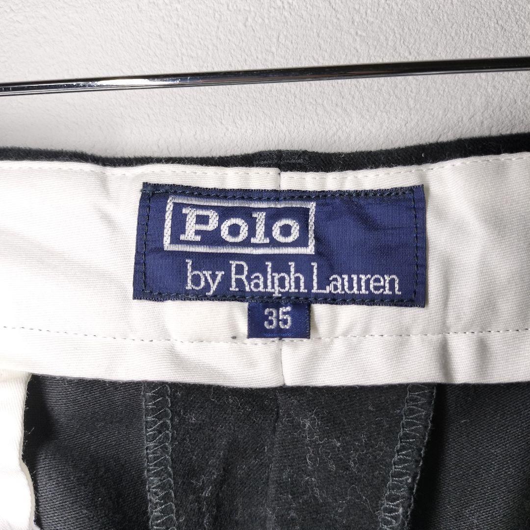 PoloRalphLauren ポロラルフローレン ベロア風スラックスパンツ L