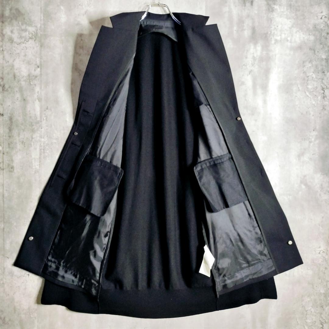 美品★sacai Suiting Mix レイヤード ドッキングスプリングコート