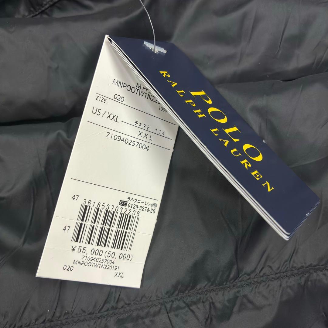 未使用 POLO RALPH LAUREN ダウン ベスト グレー XXL
